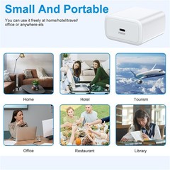 65W Super Fast USB-C Block Charger for Samsung Galaxy S26 S25 Ultra 6ft Cable
