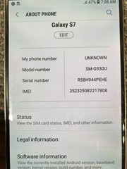 Samsung Galaxy S7 32GB SM-G930A AT&T (BLACK) Very Good Condition Unlocked
