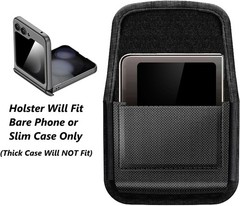 Magnetic Closure Holster for Samsung Galaxy Z Flip 7/6/5/4/3 – Nylon Pouch with
