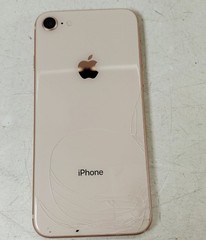 Unlocked Apple iPhone 8 256GB Rose Gold MQ8J2LL/A Screen Prot3ctor Cracked Back