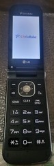 LG UN530 Wine III U.S Cellular Cellular Flip Phone BLACK, Unknown Network Status