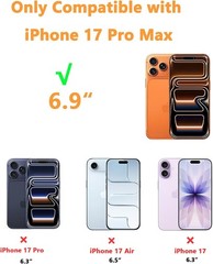 iPhone 17 Pro Max Case Glitter, Hot Pink Phone Case for Girls Women Girly, Cute
