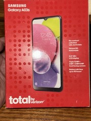 Total By Verizon Samsung Galaxy A03s 32GB Black Prepaid Smartphone New No SIM