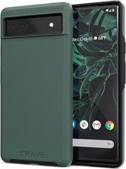 Dual Layer Shockproof Case for Google Pixel 6a (6.1 inch) – Forest Green Color