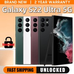 💯NEW SAMSUNG GALAXY S22 ULTRA UNLOCKED ALL CARRIER S908U1 ALL COLOR & MEMORY🔥