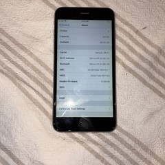 Apple iPhone 6 Plus 64GB A1522 MGCR2LL/A Silver (Verizon)