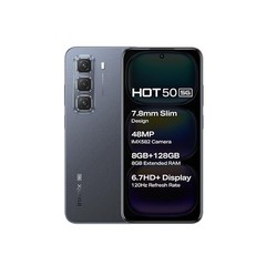 Infinix HOT 50 5G (Seek Black, 8GB RAM, 128GB Storage)