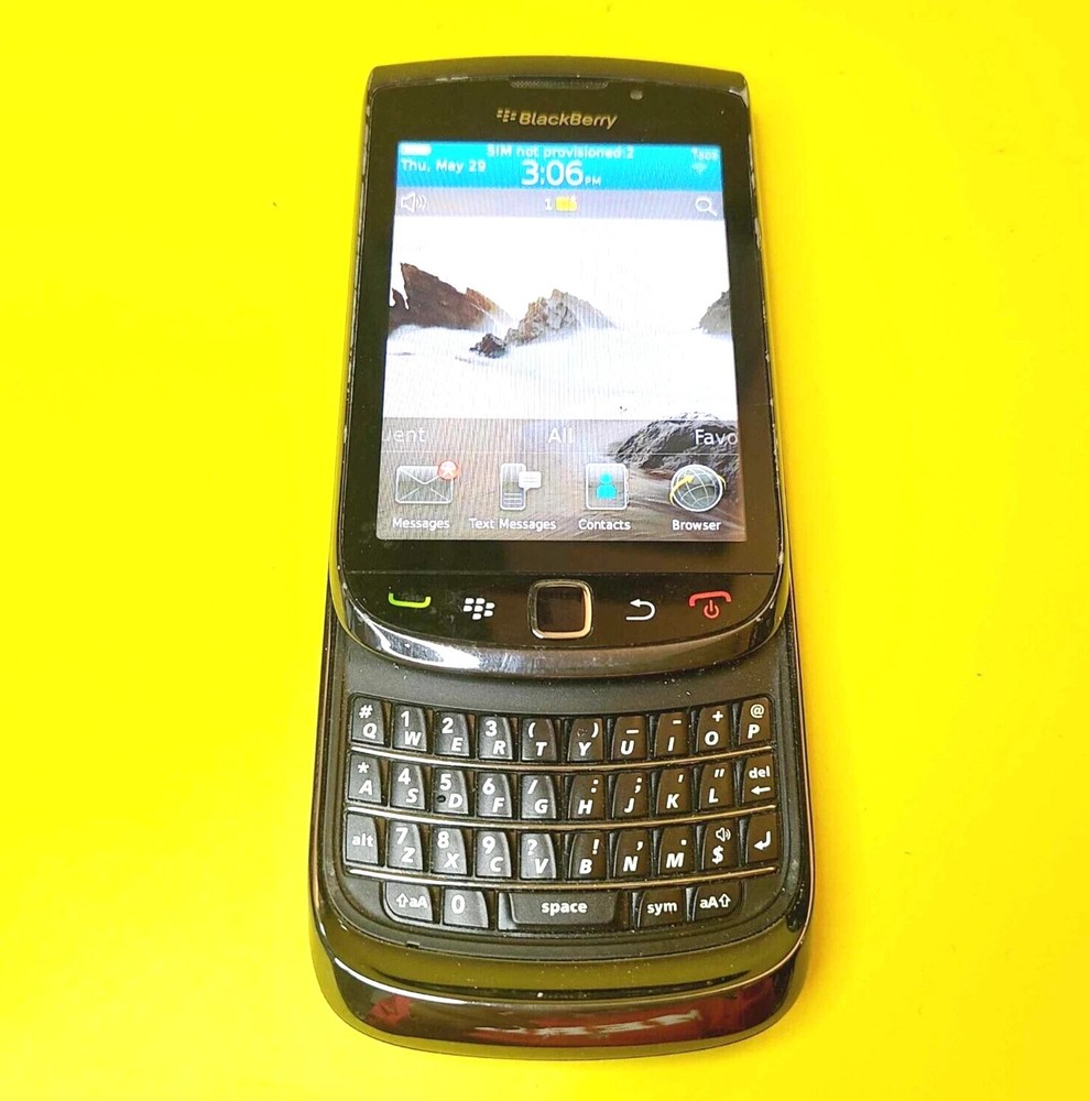 100% WORKING & UNLOCKED BLACKBERRY TORCH 9800 SLIDER QWERTY TOUCH RIM CELL PHONE