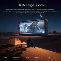 HOTWAV Cyber 17 Outdoor Smartphone Andriod 16 phone 16GB+128GB 6,75 in GPS