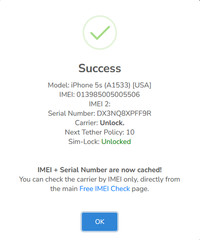 Apple iPhone 5s 16 GB A1533 ME296 C/A Space Gray 88% BH Unlocked Good E7274