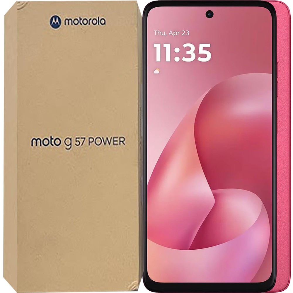 Motorola Moto G57 Power 5G Pink Lemonade 256GB + 12GB Dual-SIM Unlocked NEW