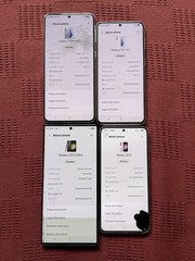 4 Lot Samsung Galaxy S23 Ultra Unlocked, S23 AT&T S21+, S21 Cracked *For Parts*