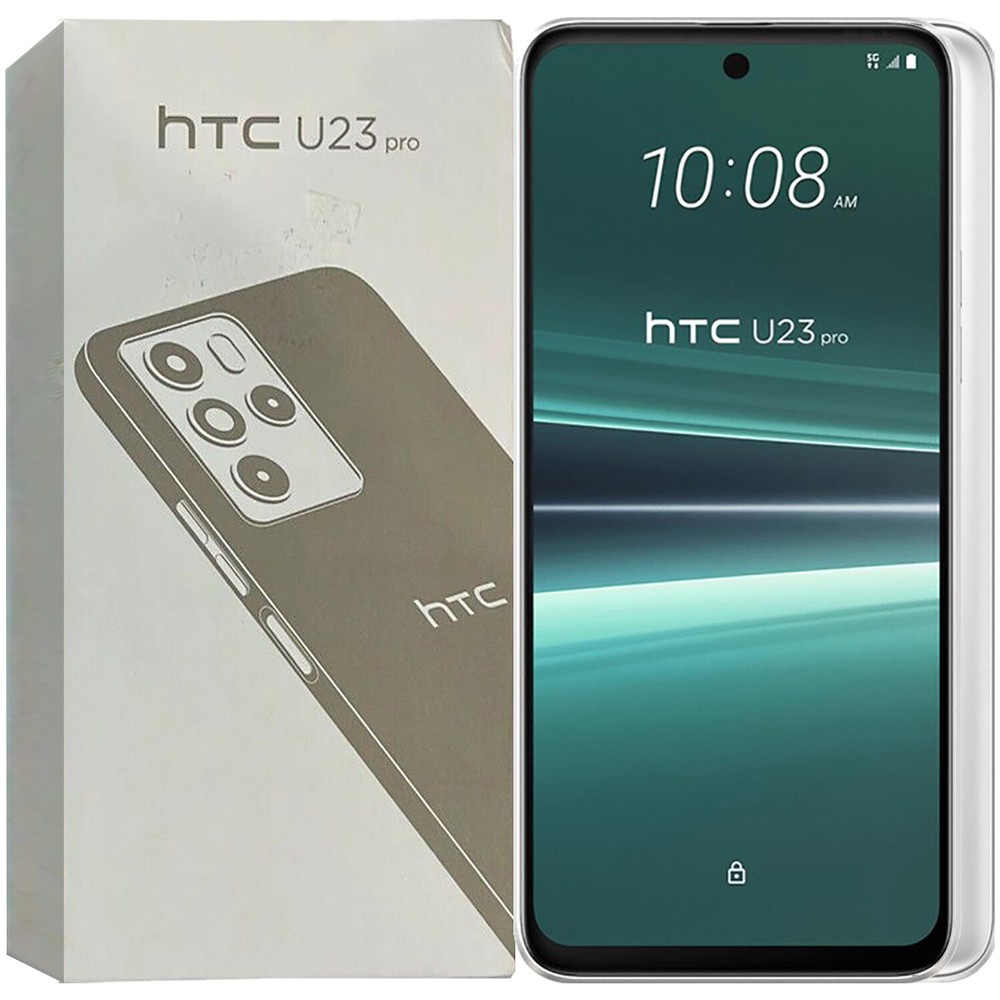 HTC U23 Pro 5G Snow White 256GB + 8GB Dual-SIM Factory Unlocked GSM NEW