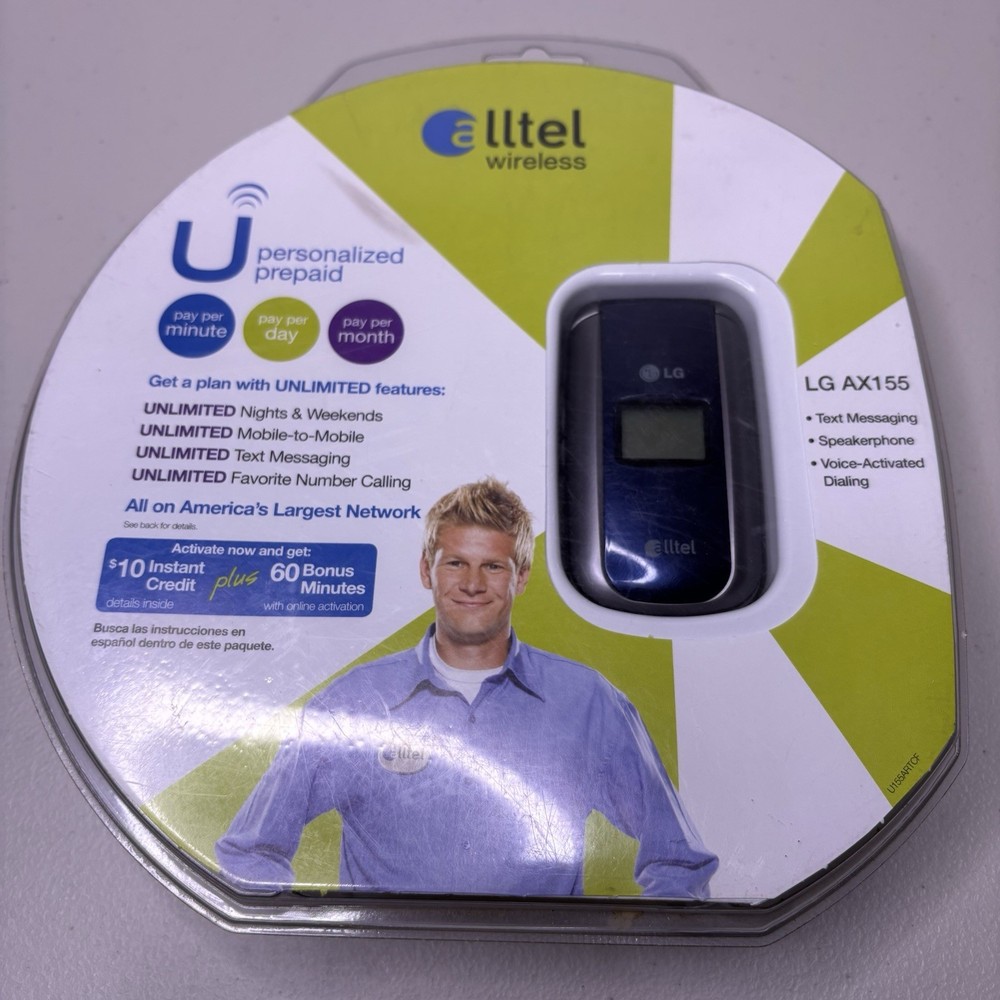 LG AX155 Cell Flip Phone Alltel Wireless New Sealed In Package Prepaid