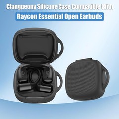 Silicone Case for Raycon Essential Open Earbuds [Black] – All-Round Protection C