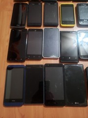 Lot of 40 Hybrid model LG /HTC /BLU and other for parts