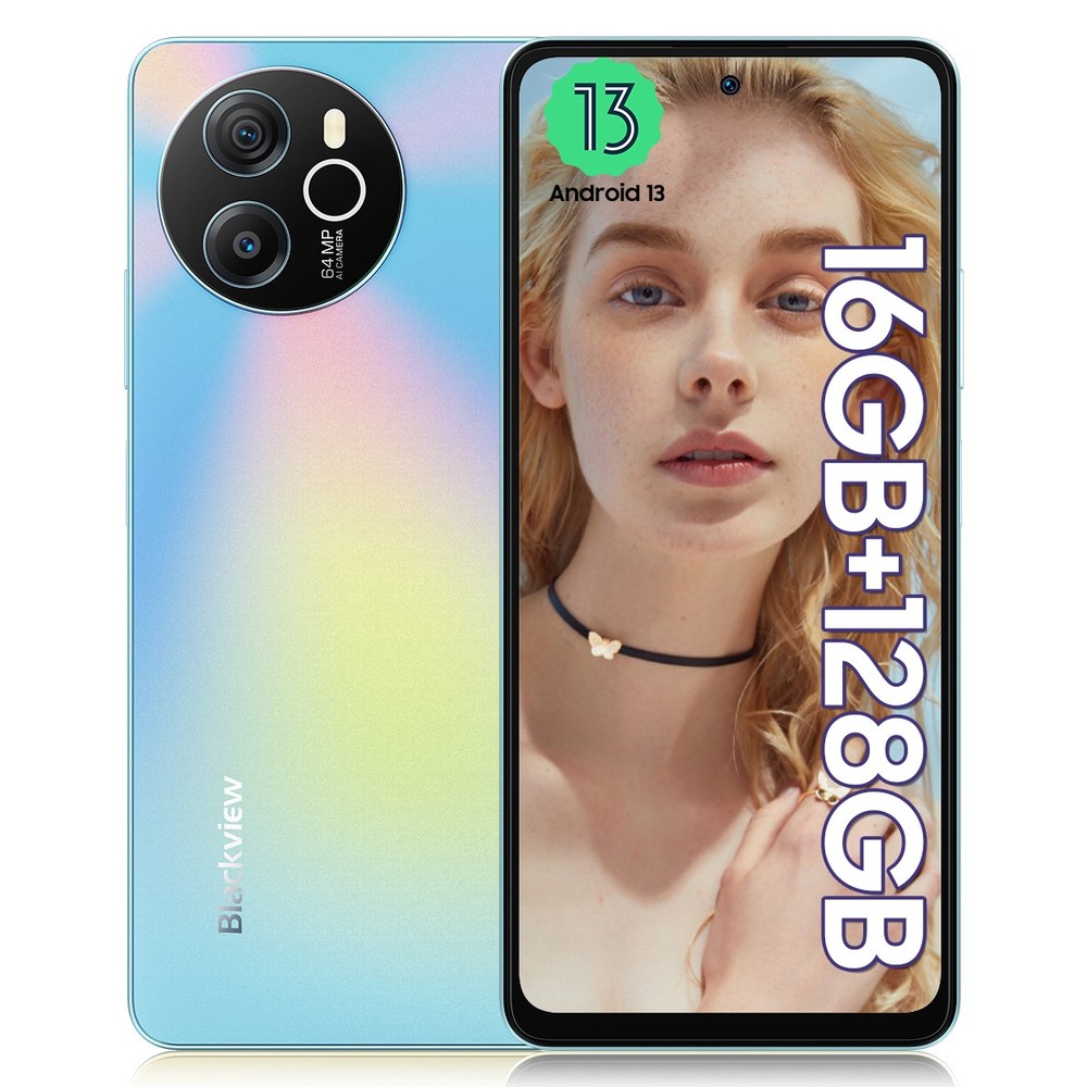 Blackview SHARK 8 Smartphone 16GB+128GB 6.78″ 2.4K Android 13 Dual SIM 64MP NFC