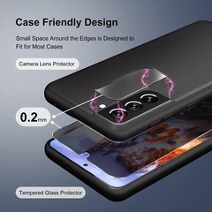 4in1 for Tempered Glass Galaxy S21 Plus Screen and Camera Lens Protector,Privacy