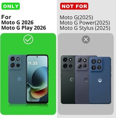 Motorola Moto G 2026/G Play 2026 Case, Soft TPU Liquid Silicone Cover, 2 Pack Pr