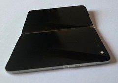 White Microsoft Surface Duo 128GB Android Phone with EXTERNAL CRACKS & NO POWER