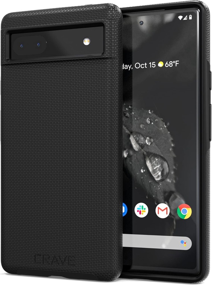 Dual Guard for Google Pixel 6a Case, Shockproof Protection Dual Layer Case – Bla