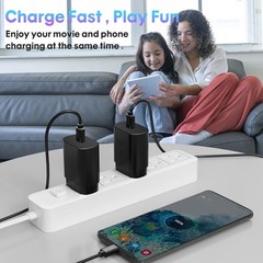 3-Pack 25W Type-C Fast Charger Block for Galaxy S23 Ultra/S21 6FT