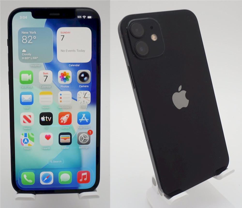 Apple iPhone 12 – 64 GB – Black (Unlocked) (CDMA + GSM) A2172 – Very Good