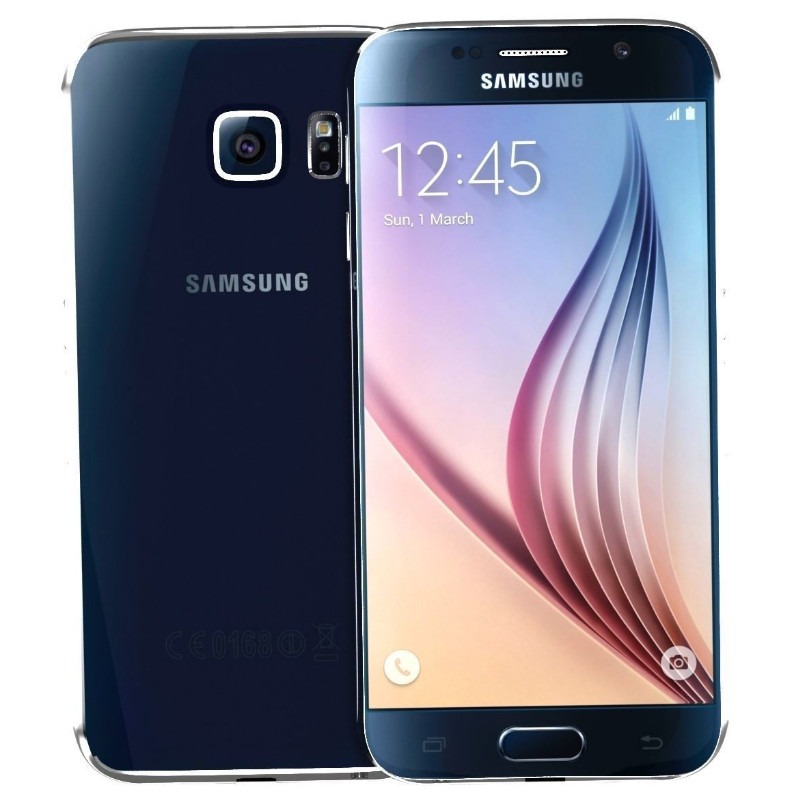 Samsung Galaxy S6 SM-G920A AT&T Unlocked 32GB Black Sapphire Good Smartphone B++