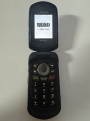 Kyocera DuraXT E4255- Black and Silver ( Sprint ) Cellular Flip Phone – Works