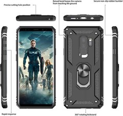 For Samsung Galaxy S9 Plus Case with 2 Screen Protector, Military Class with 360