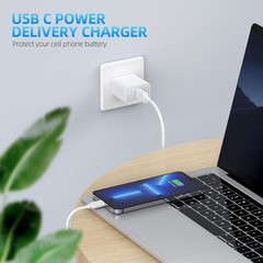 3-Pack 20W USB-C Fast Charger Adapter for iPhone 14 Pro Max/14 Plus 6Ft