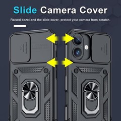 Case for iPhone 12 Pro Max Phone Cover with Slide Camera Lens Cover and Screen P