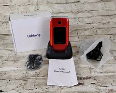 Ushining 3G Unlocked Flip Cell Phone for Senior Kids,Easy-to-Use Big Button