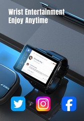 2.88″ Larger Screen 4G Smart Watch Android 11 Dual Camera WIFI GPS Bluetooth