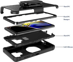 Samsung Galaxy Note 9 Shockproof w/ Kickstand Belt Clip Holster Cover Case NEW