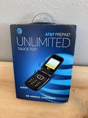 LG-B470 Flip Phone – At&t – w/ box – Needs Sim Card