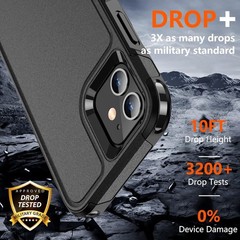Designed for iPhone 12 Case/iPhone 12 Pro Case, 10 FT Military Grade Drop Protec