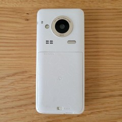 docomo × Q-pot. SH-04C feature phone main unit Sharp Biscuit white milk Japan