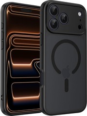 Upgraded Magnetic Case for iPhone 17 Pro Max, Matte Black, Full Camera Protectio