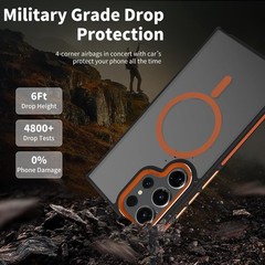 For Samsung Galaxy S24 Ultra Case with Military Grade Anti-Slip Grip Protection