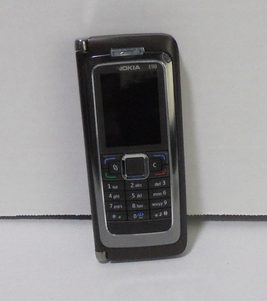 Nokia E90 Slide Cell Phone 3G Bluetooth GPS NoteBook Camera Battery Untested