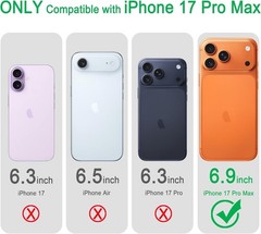 For iPhone 17 Pro Max Case Heavy Duty Rugged Shockproof Durable Cover-Blue