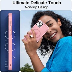 Strong Magnetic Translucent Matte Back Slim Shockproof Case for iPhone 13 6.1″ P