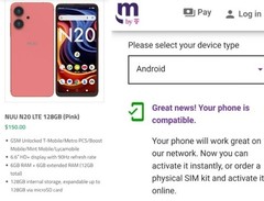 NUU N20 Purple 6GB 128GB 4G Phone for T-Mobile Mint Metro Assurance Wireless