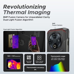 2025 DOOGEE Fire 6 Thermal Imaging Rugged Smartphone 16GB+256GB Phone Unlocked