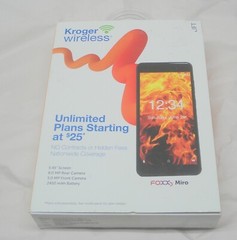 Kroger Wireless Foxxd Miro L590A 16GB 5.5in Android Smartphone Black New/locked