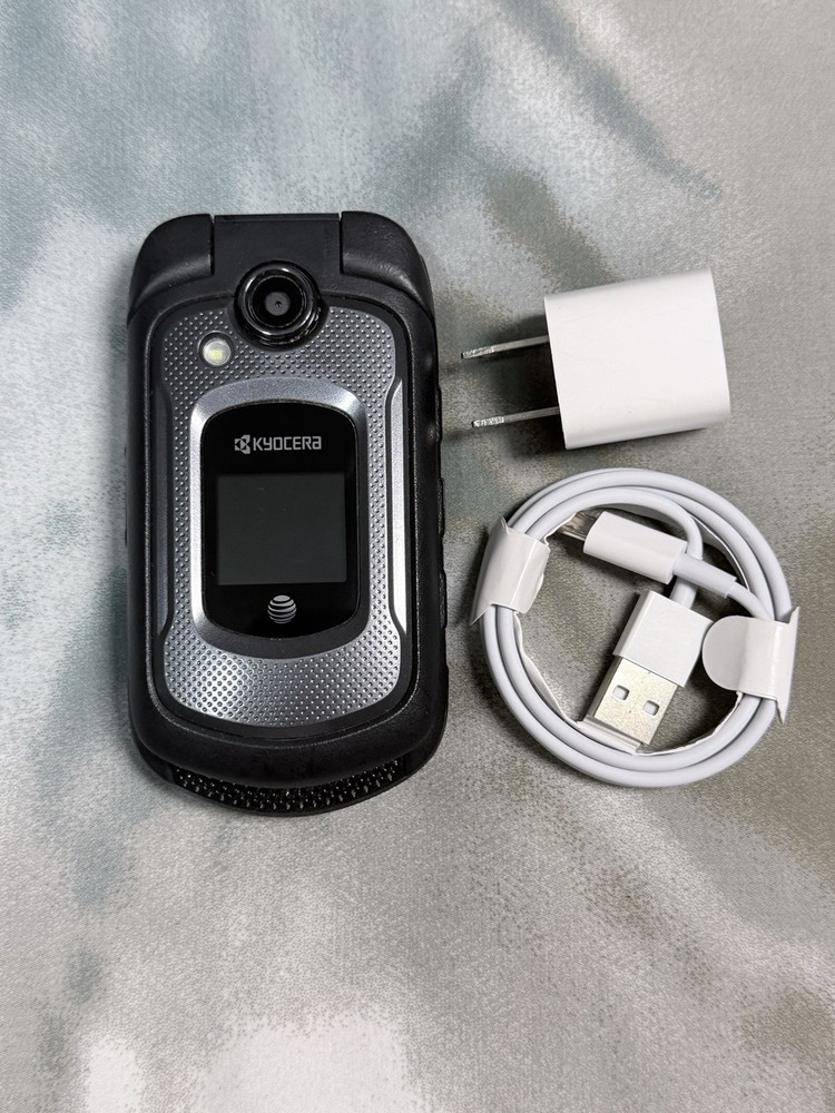 Kyocera DuraXE E4710 8GB At&t GSM Unlocked Rugged Flip Phone – BROWSER BLOCKED
