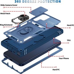 For Samsung Galaxy S23 Ultra 6.8 Inch Case Military Grade Screen Protector 2Pack