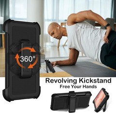 Samsung Galaxy S26 Ultra Case with Belt Clip Holster, Heavy Duty Shockproof Bump