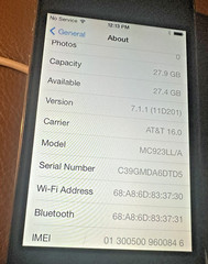 Apple Iphone Version 7, – 32 GB, Model MC923LL/A